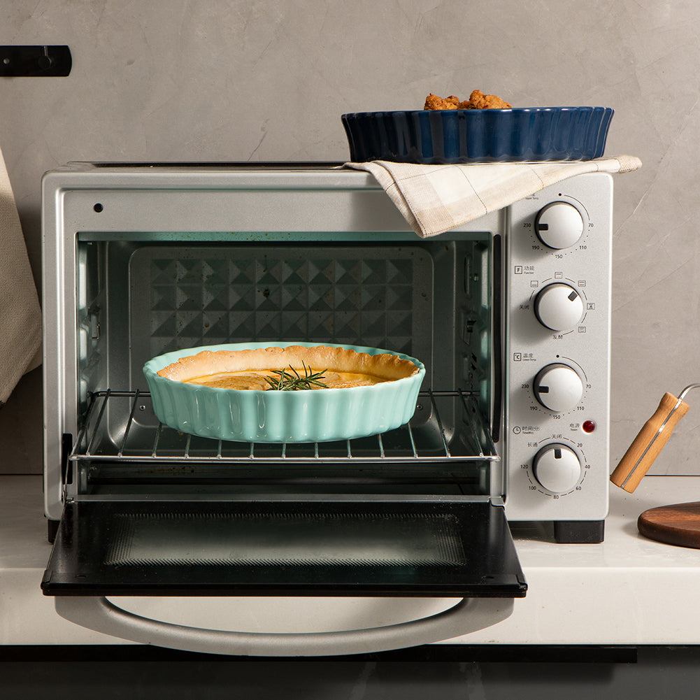 SWEEJAR Porcelain Pie Pan | 9.5 Inch