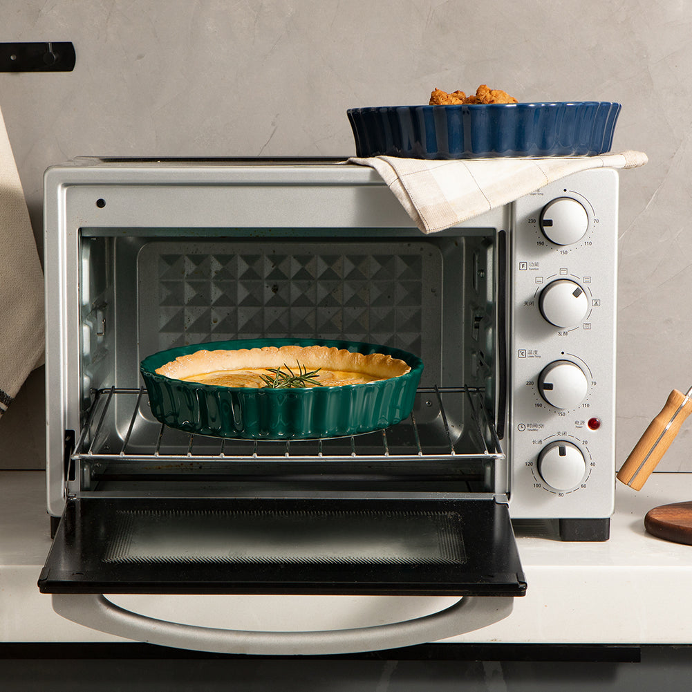 SWEEJAR Porcelain Pie Pan | 9.5 Inch