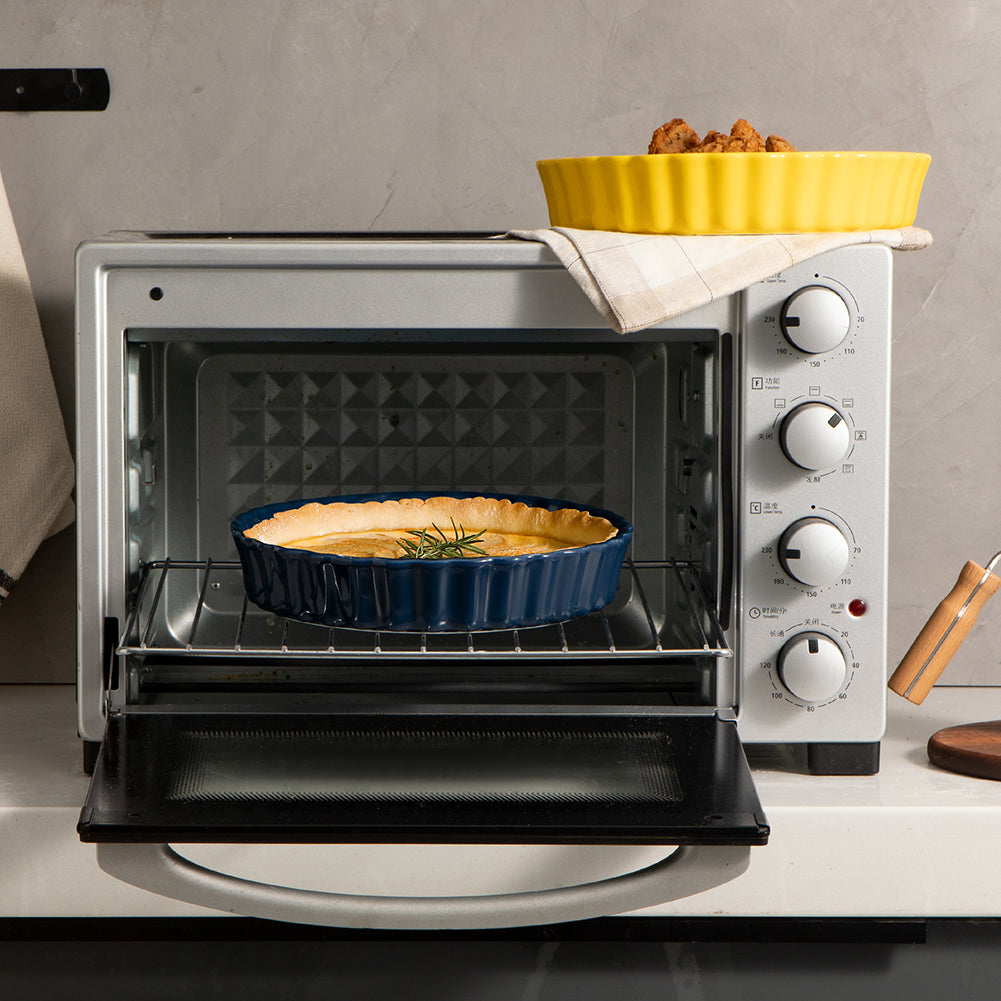 SWEEJAR Porcelain Pie Pan | 9.5 Inch